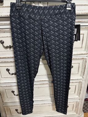 Hot Chillys MTF Print Tight Peaks Black Patterned Leggings Small